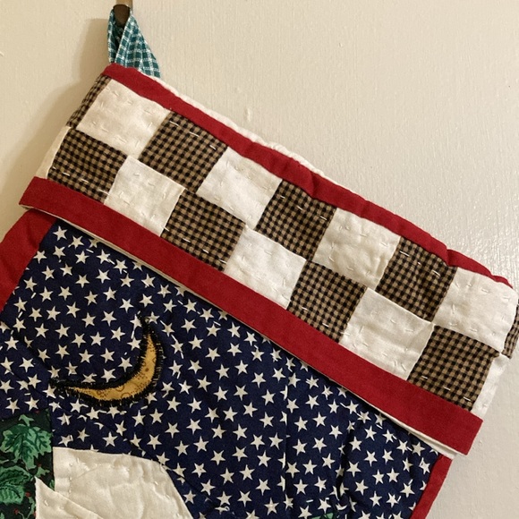 Quilted Snowman Stocking - Picture 4 of 13